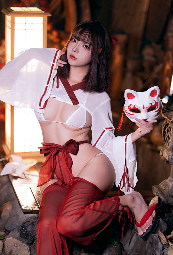 网红美女yuuhui玉汇巫女小清新图集